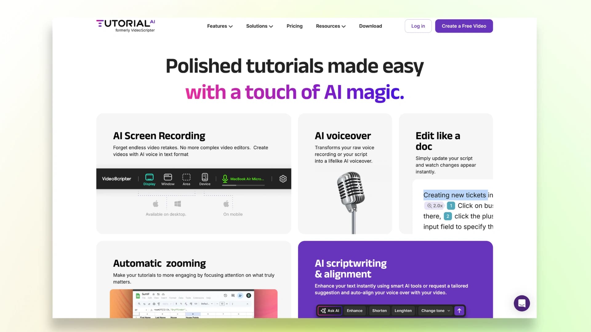 Tutorial.ai beginner-friendly onboarding video tool