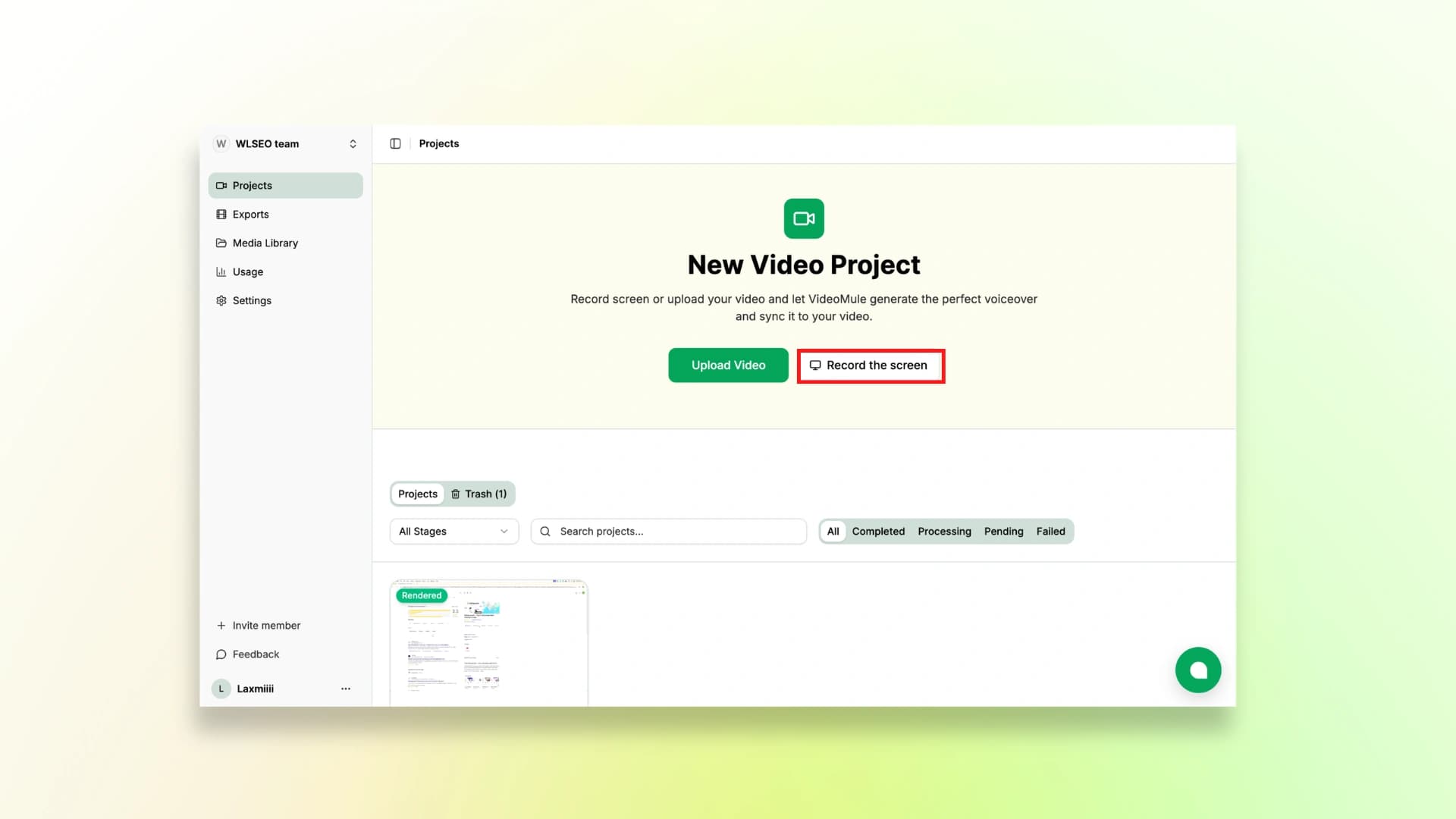 Videomule screen recorder
