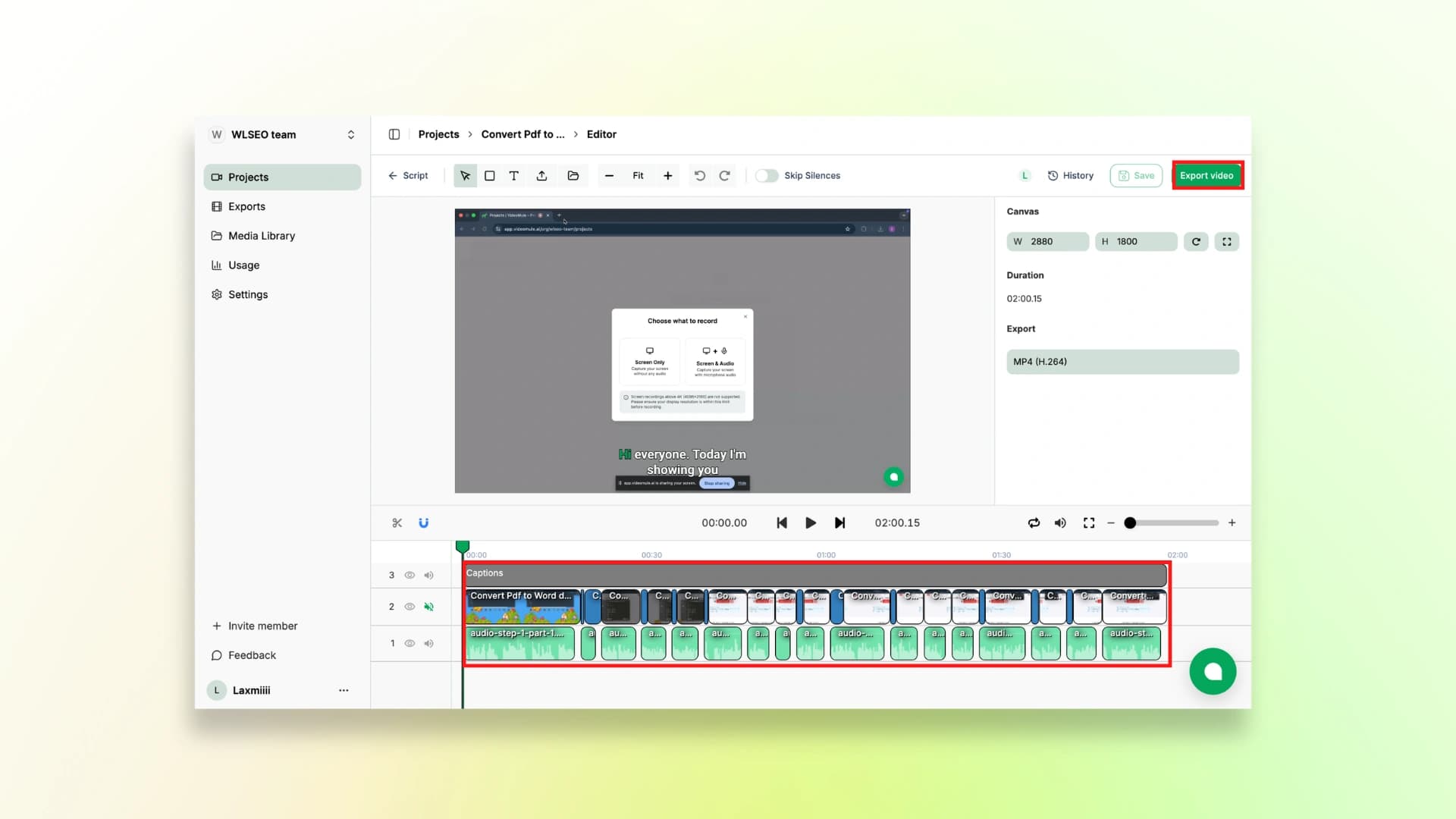 Videomule video edit