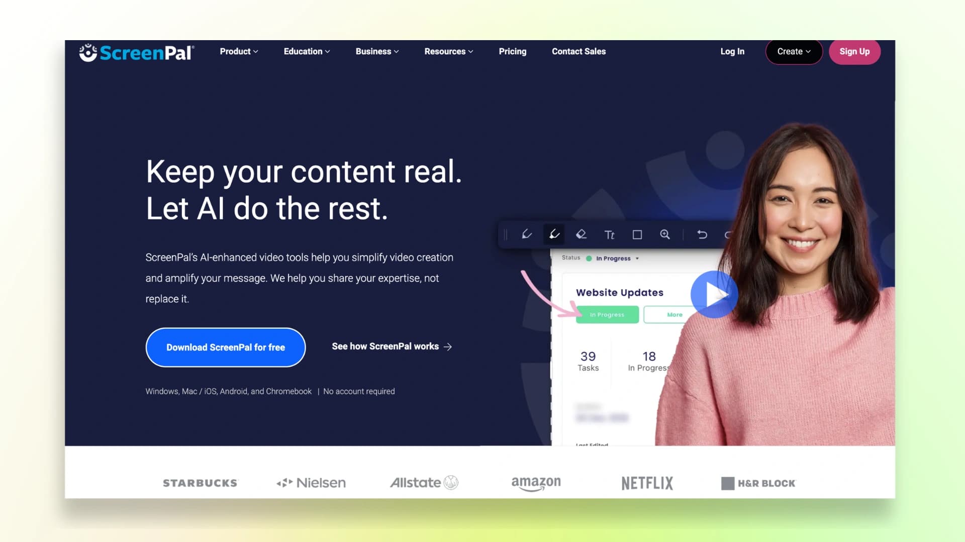 ScreenPal screen recorder Chrome extension with editor