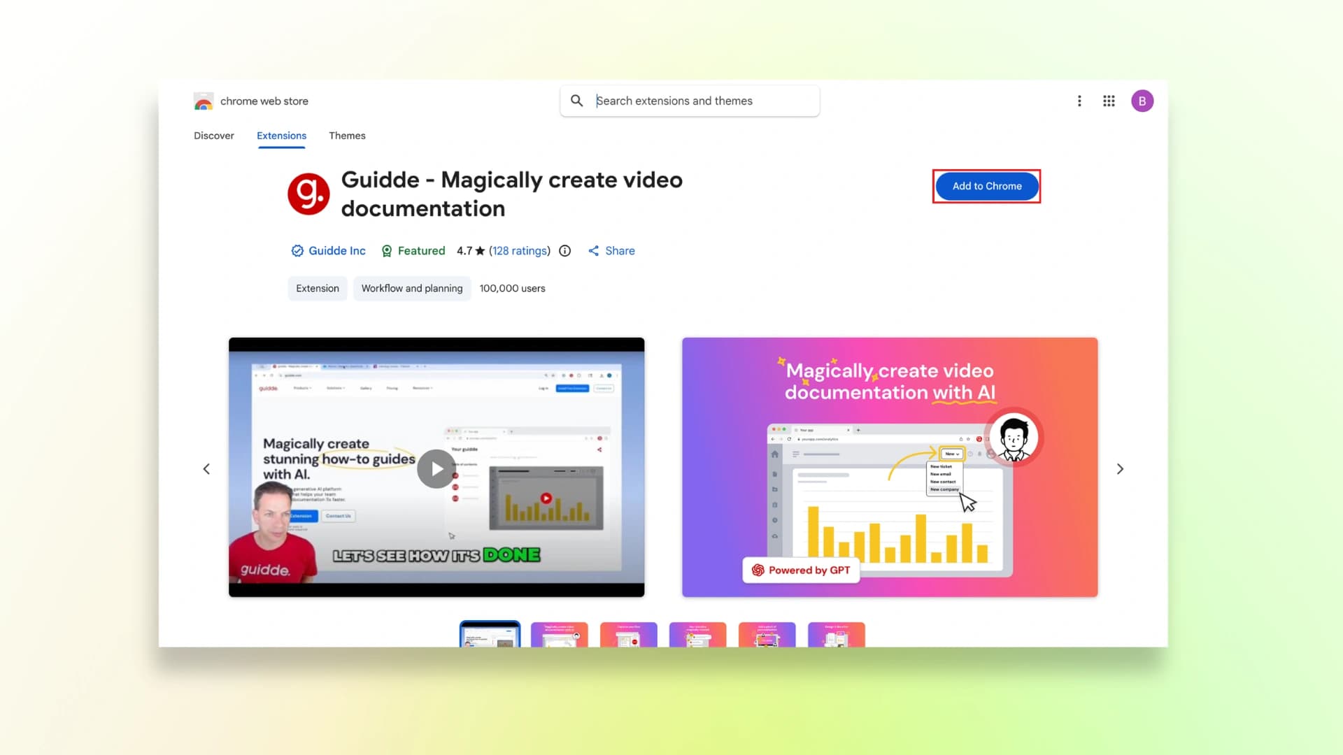 Guidde Chrome Extension