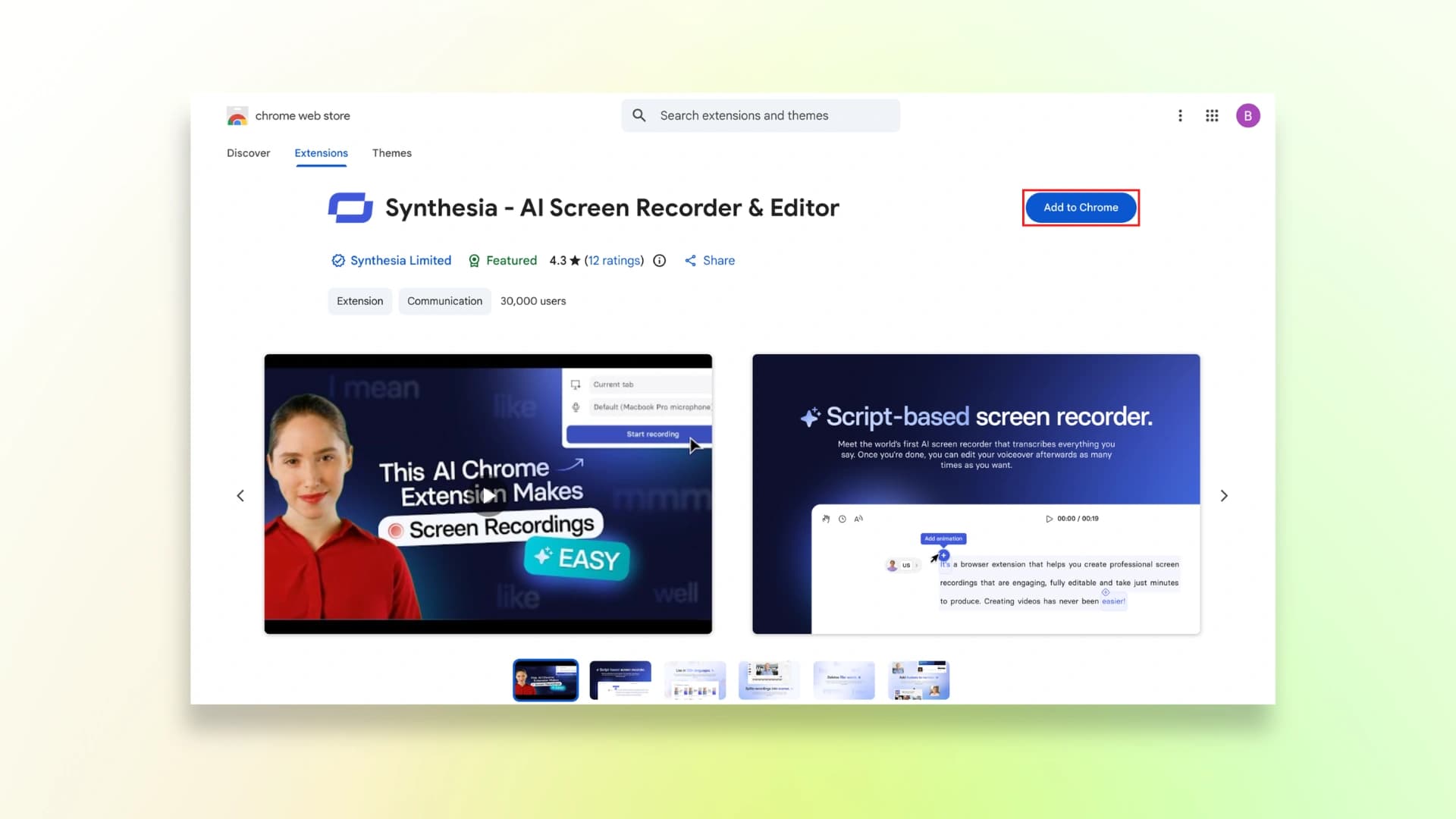 Synthesia Chrome Extesion