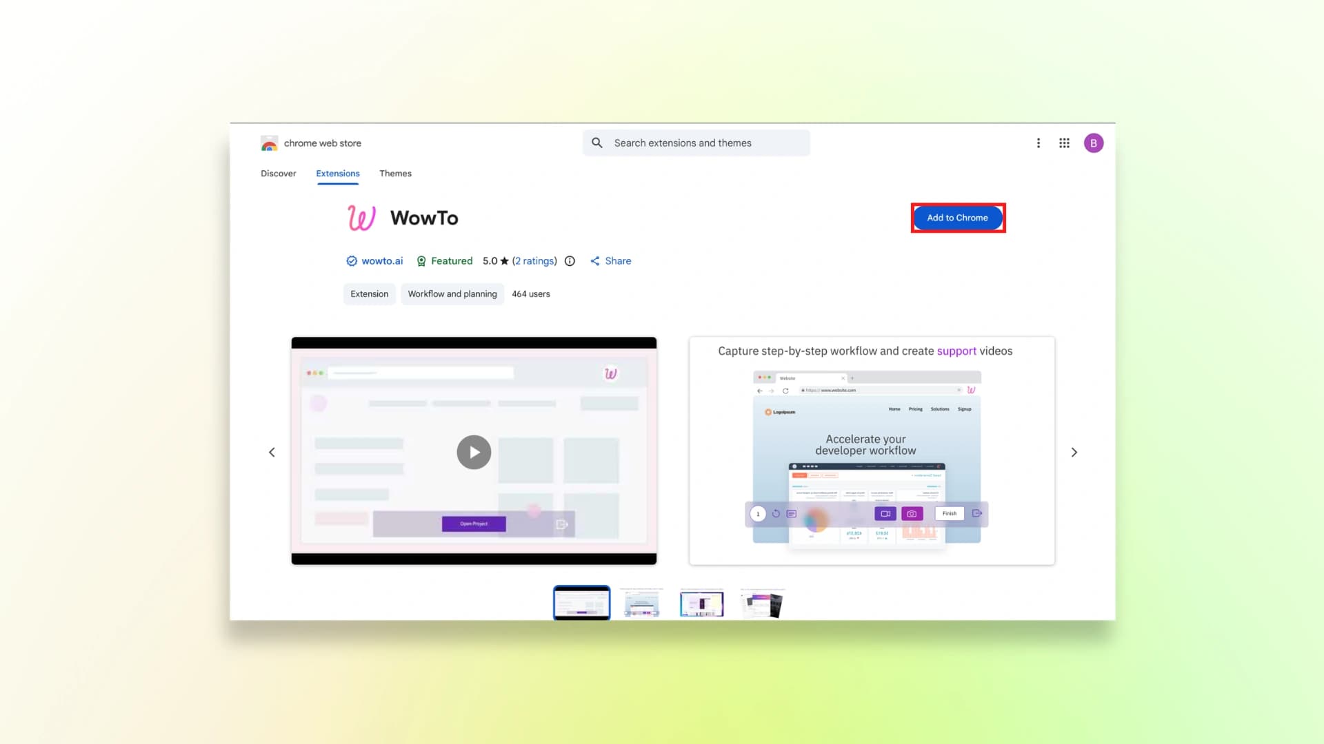 Wowto Chrome Extension