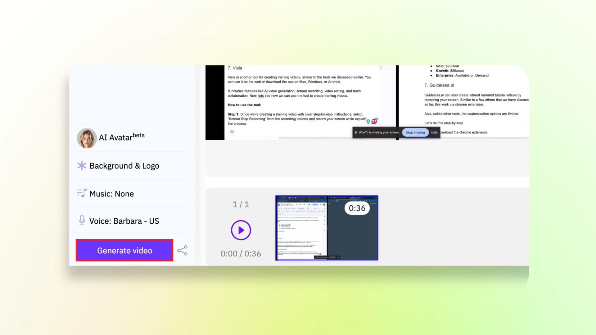 Wowto Generate Video