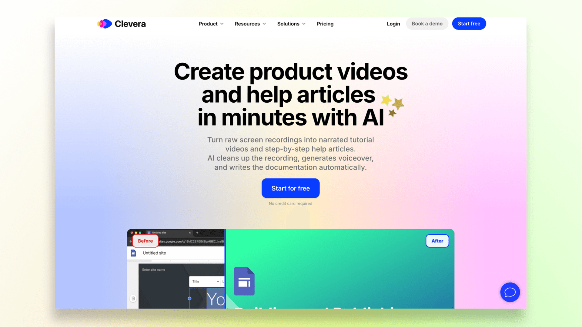 Clevera startup demo video tool