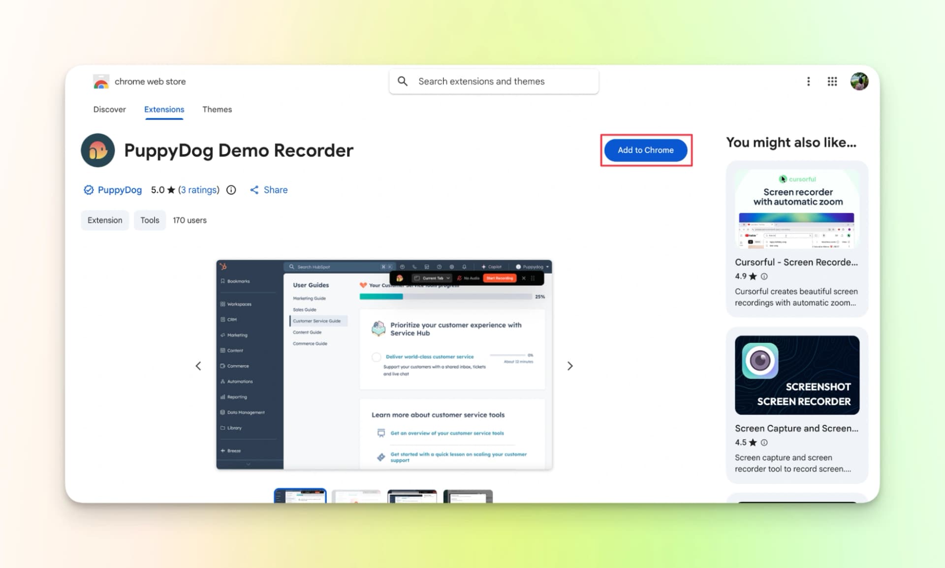 Puppydog Chrome Extension