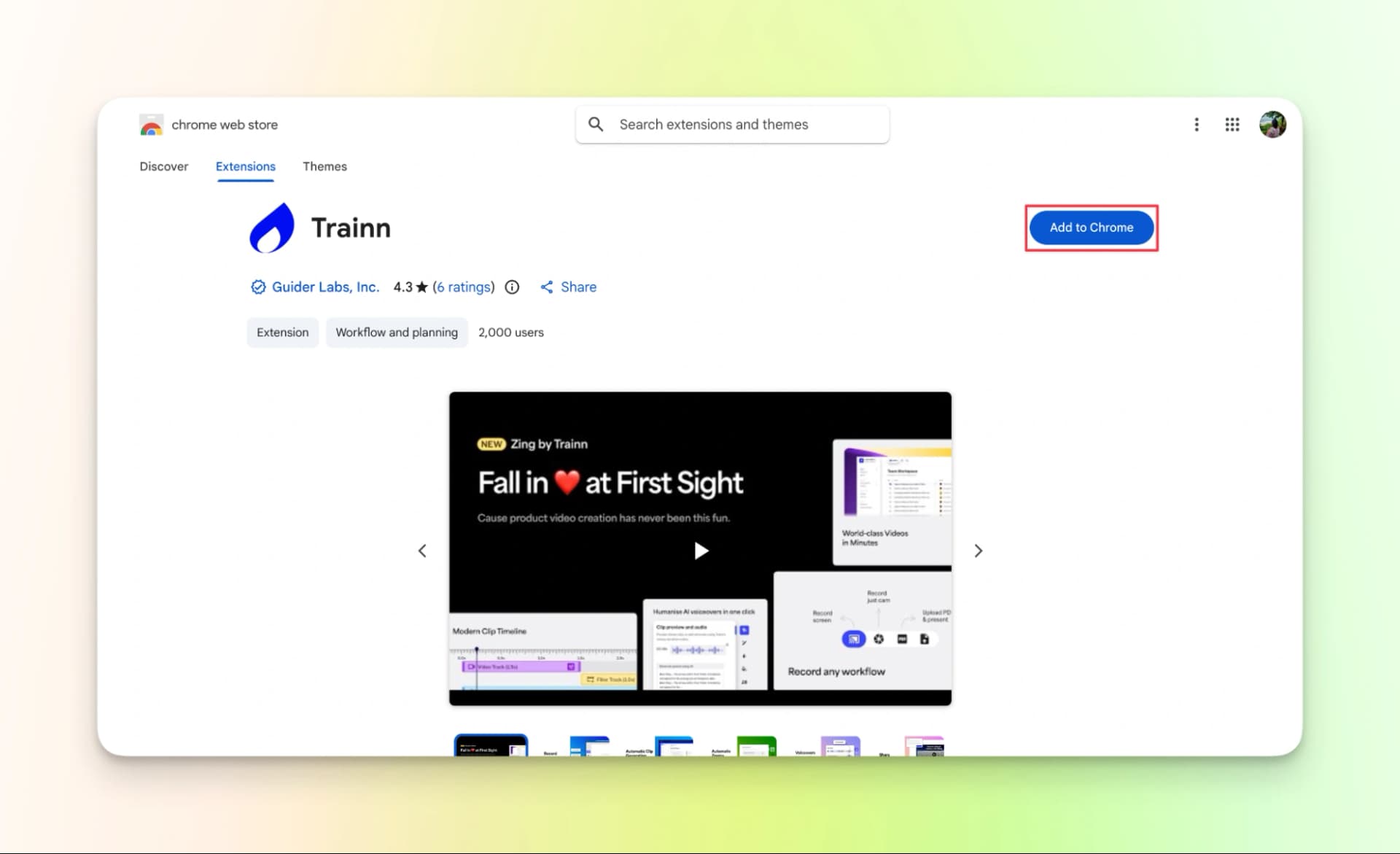 Trainn Chrome Extension
