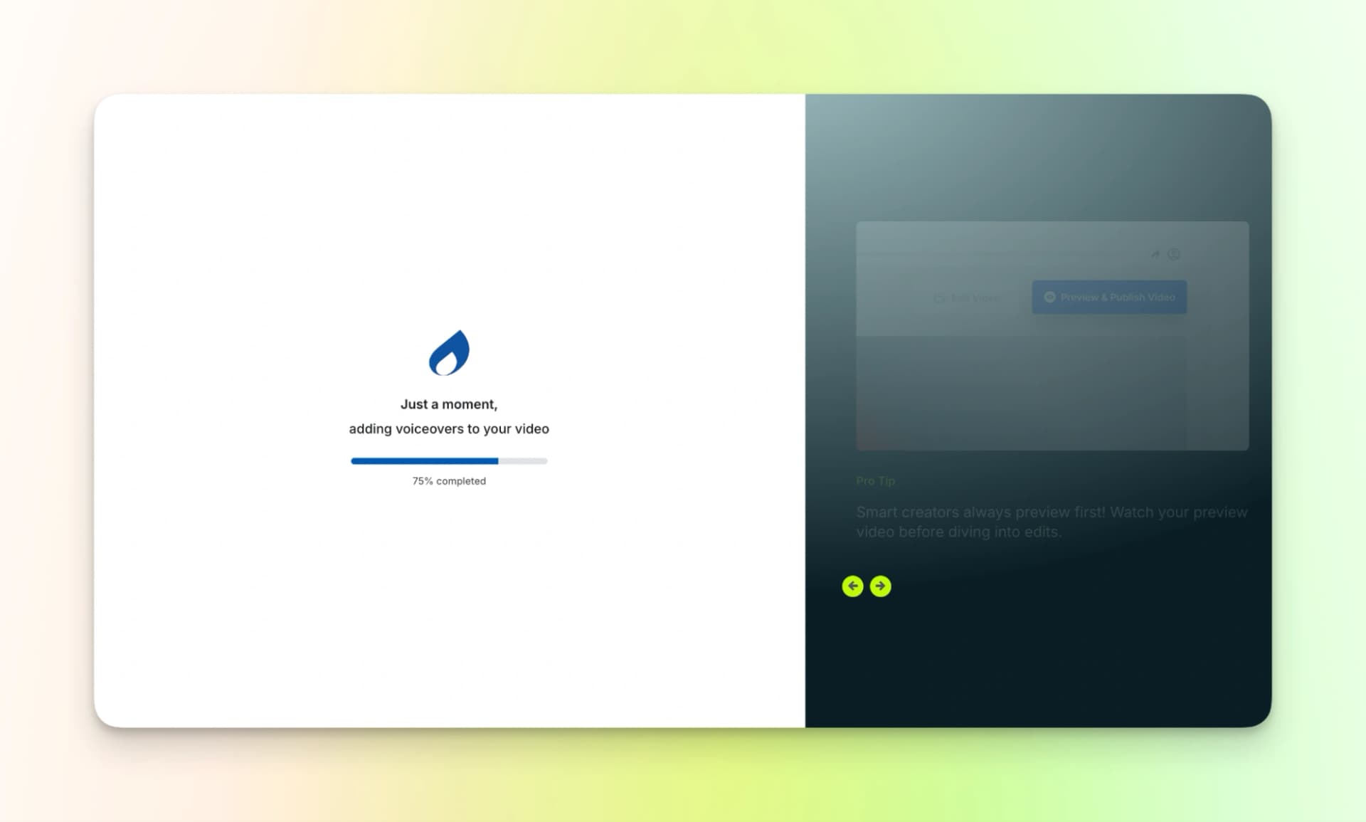 Trainn Finish recording