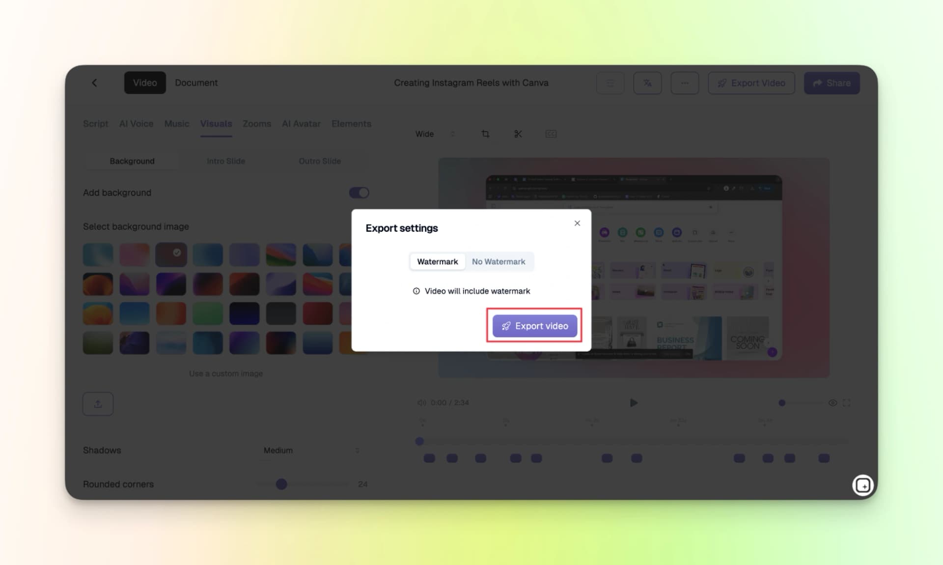 Trupeer Export Video