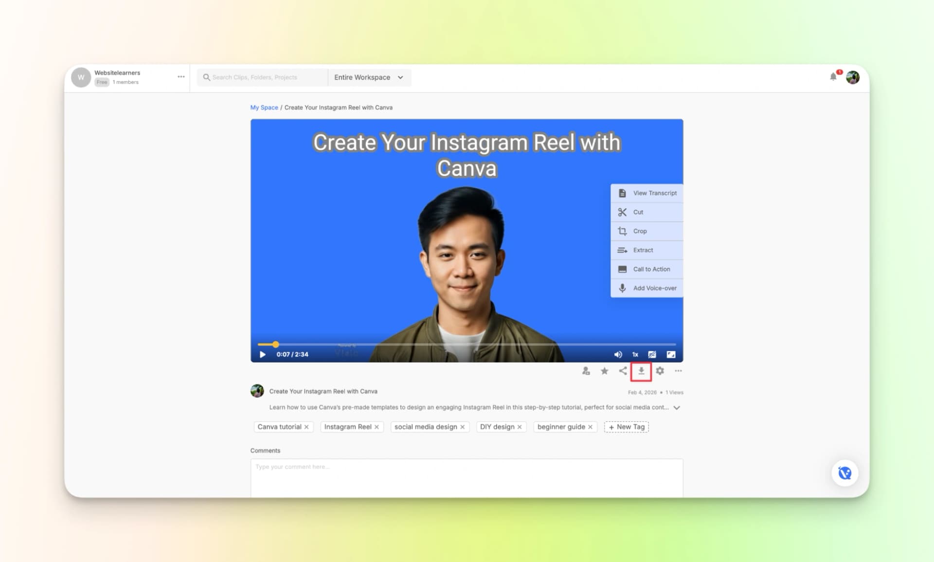 Visla Download Video