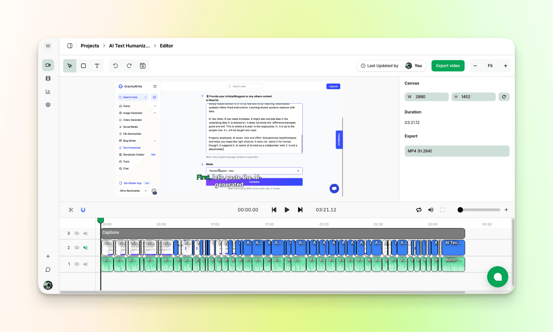 Review product demo video