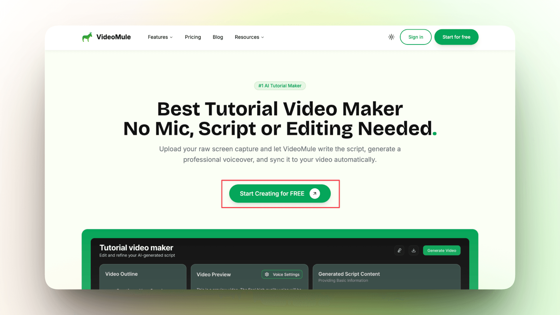 Navigate to the VideoMule Homepage