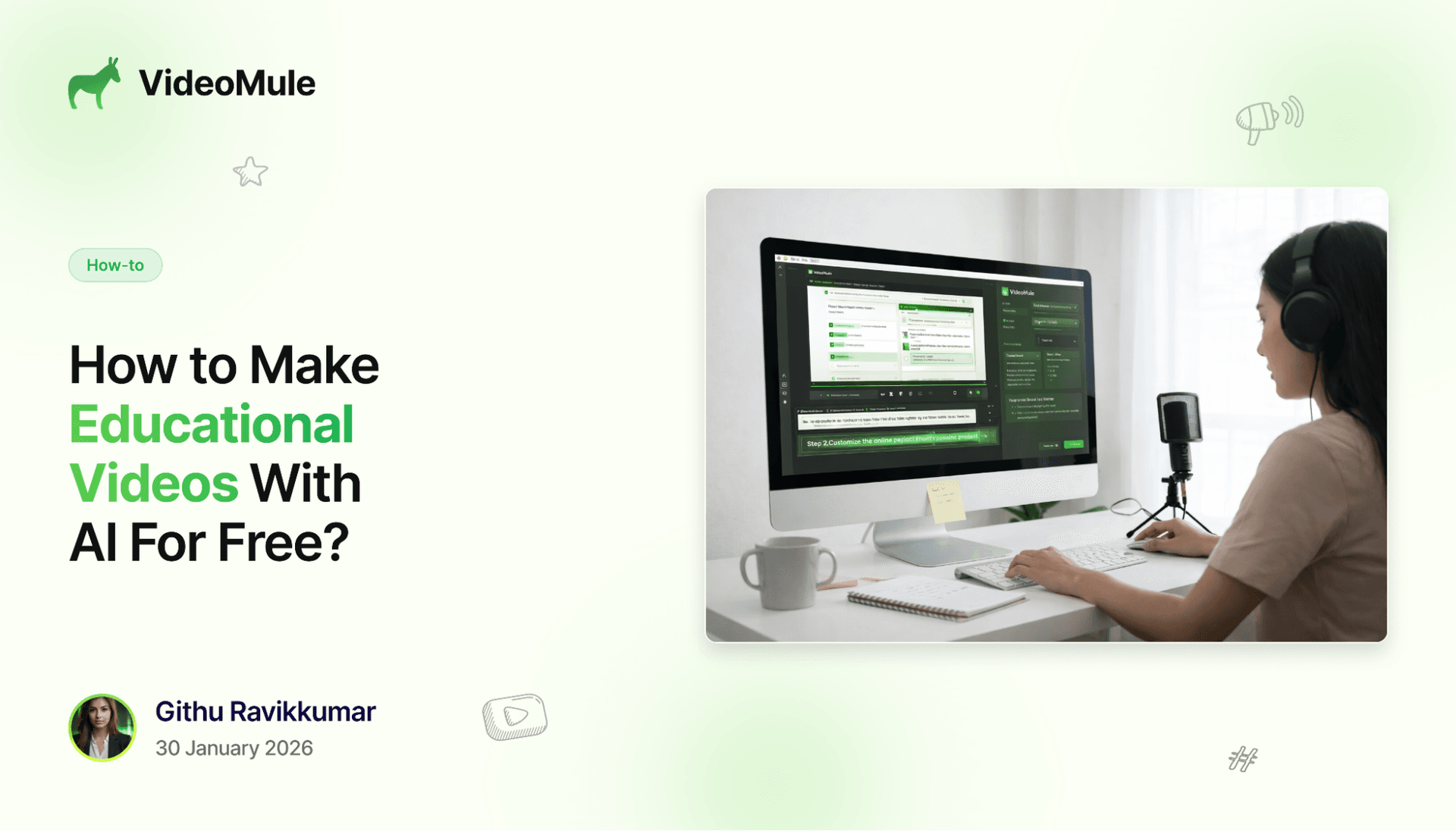 How to make educational with ai for free